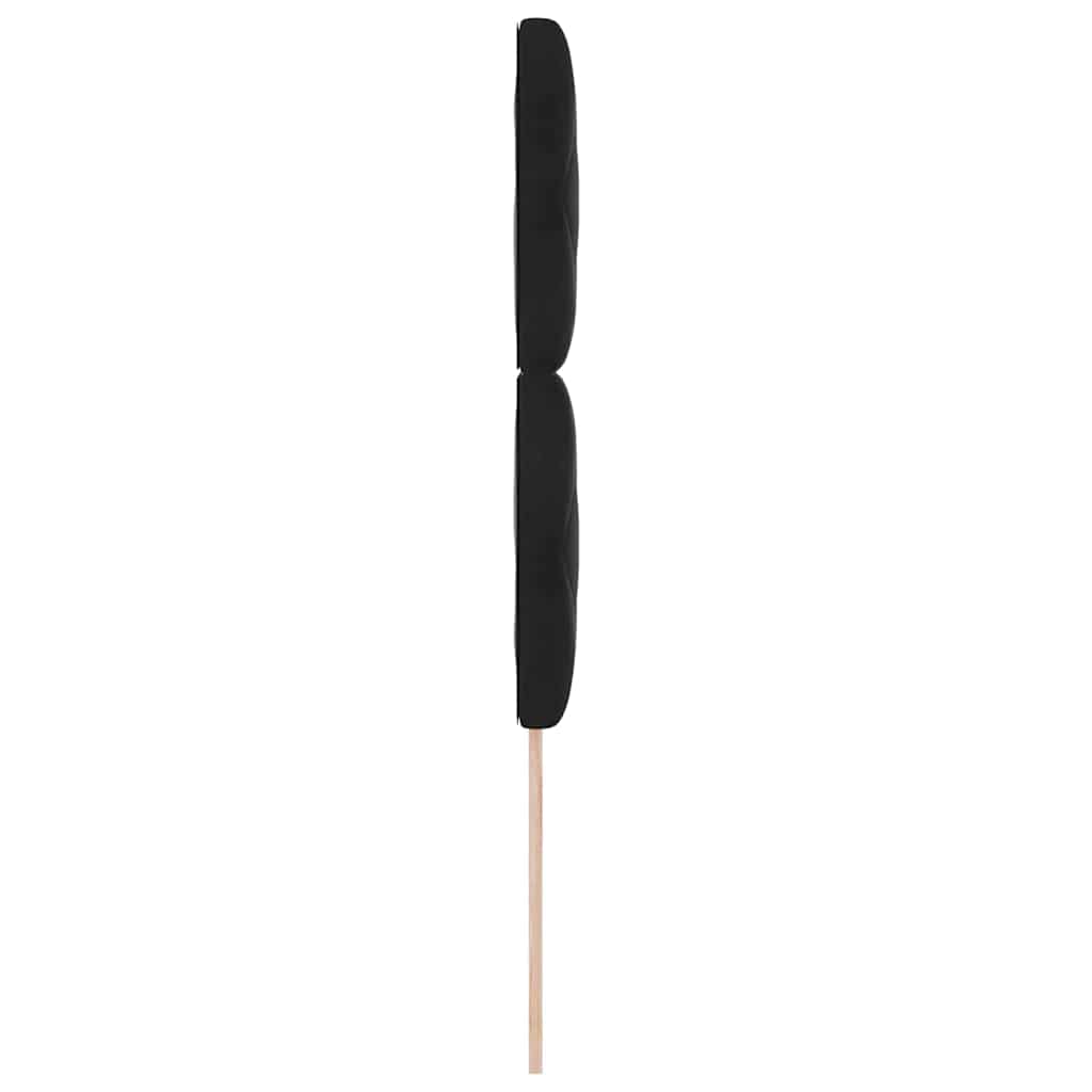 vidaXL LED Kopfteil Schwarz 100 cm Kunstleder