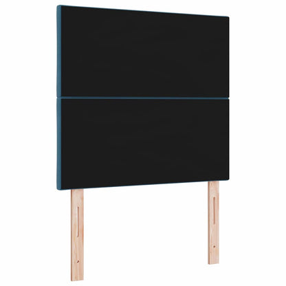 vidaXL LED Kopfteil Dunkelblau 100 cm Kunstleder