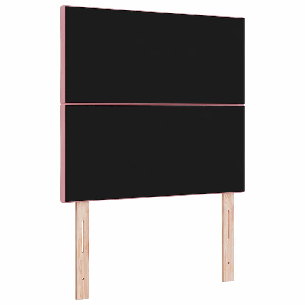 vidaXL LED Kopfteil Rosa 100 cm Kunstleder
