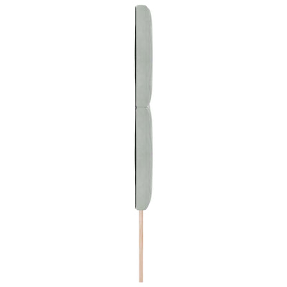 vidaXL LED Kopfteil Hellgrau 144 cm Kunstleder