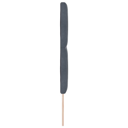 vidaXL LED Kopfteil Dunkelgrau 144 cm Kunstleder