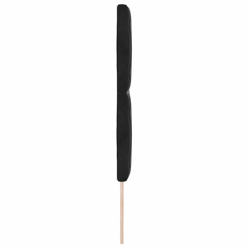 vidaXL LED Kopfteil Schwarz 144 cm Kunstleder