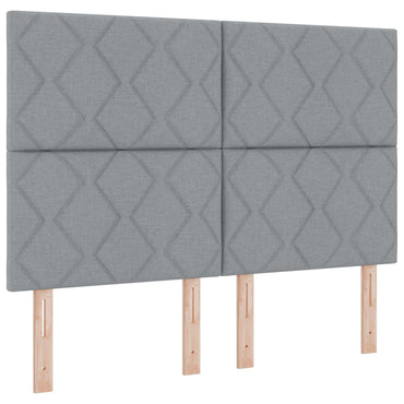 vidaXL Kopfteil Hellgrau 160 cm Stoff