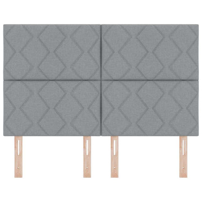 vidaXL Kopfteil Hellgrau 160 cm Stoff