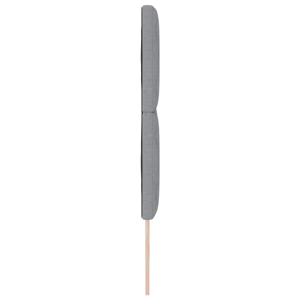 vidaXL Kopfteil Hellgrau 160 cm Stoff