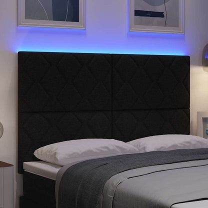vidaXL Kopfteil Schwarz 160 cm Stoff