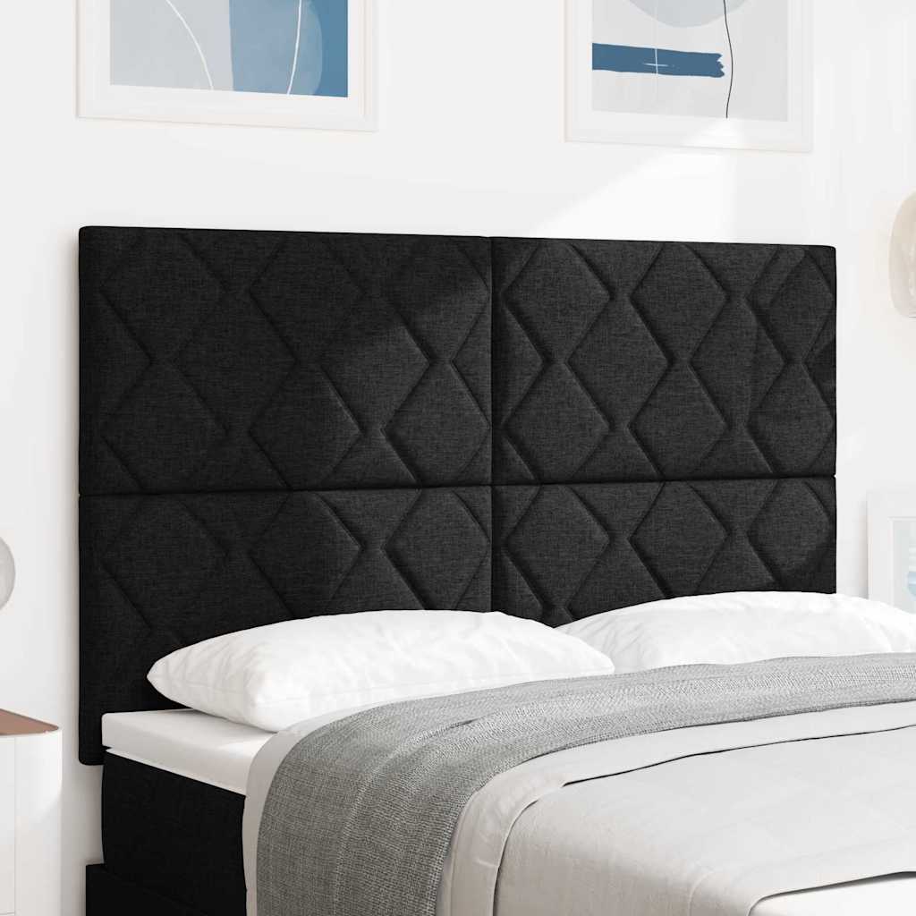 vidaXL Kopfteil Schwarz 160 cm Stoff