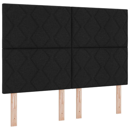 vidaXL Kopfteil Schwarz 160 cm Stoff