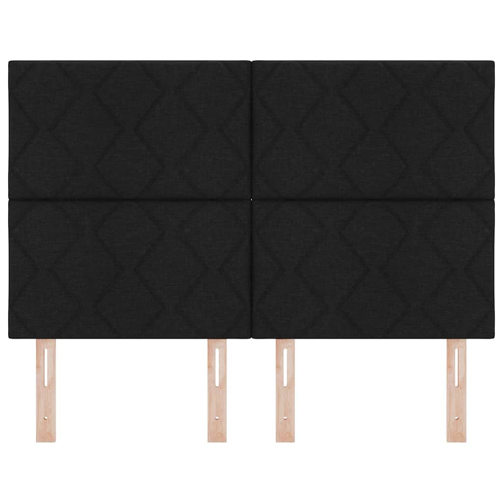 vidaXL Kopfteil Schwarz 160 cm Stoff