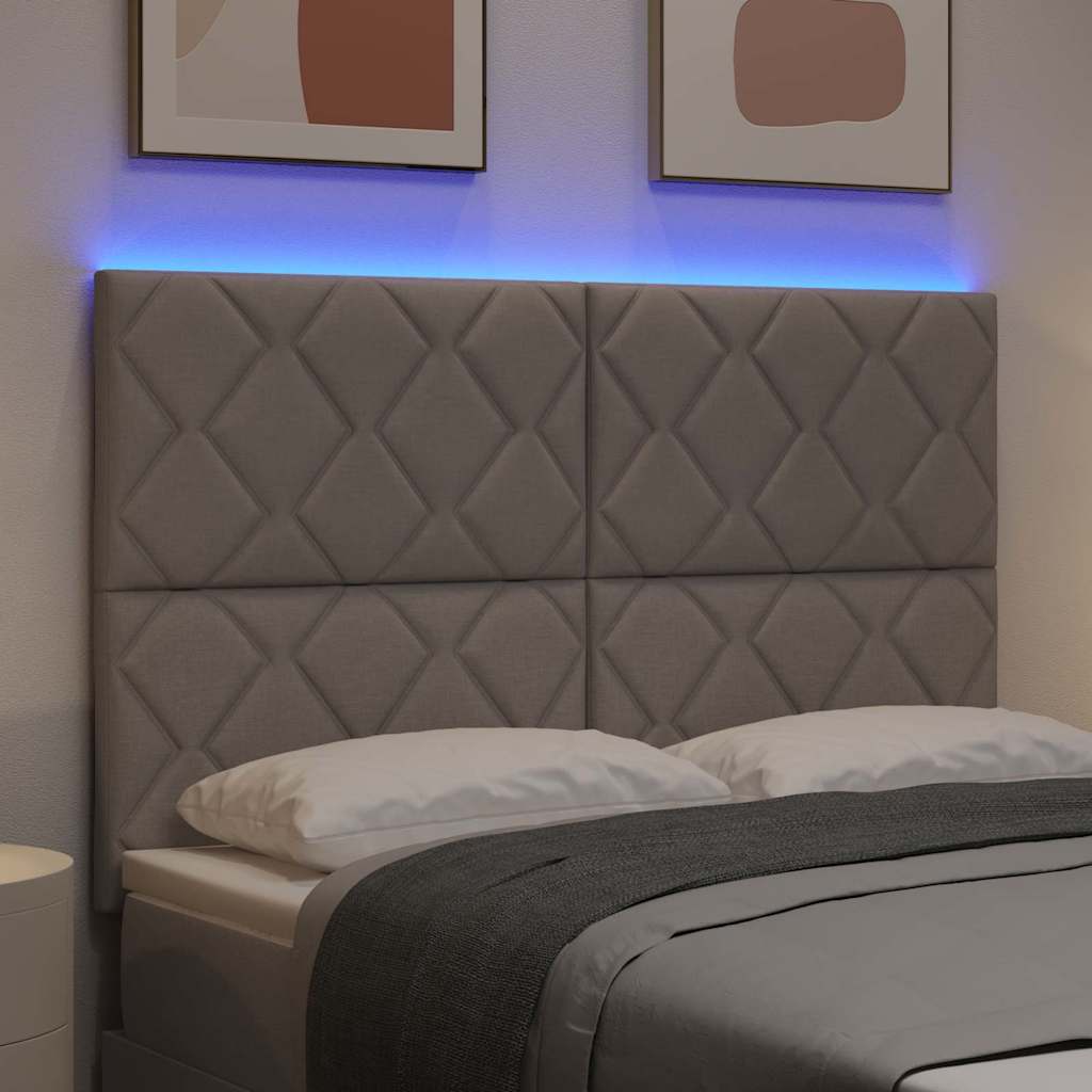 vidaXL Kopfteil Taupe 160 cm Stoff