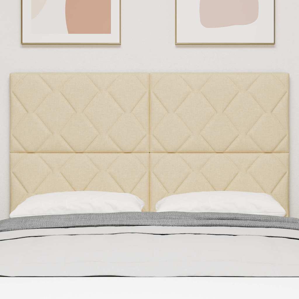 vidaXL Kopfteil Creme 160 cm Stoff