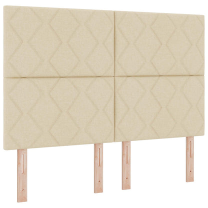 vidaXL Kopfteil Creme 160 cm Stoff