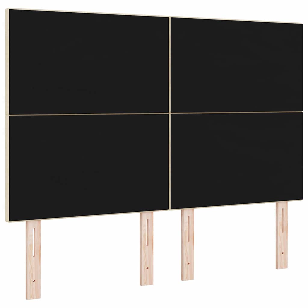 vidaXL Kopfteil Creme 160 cm Stoff