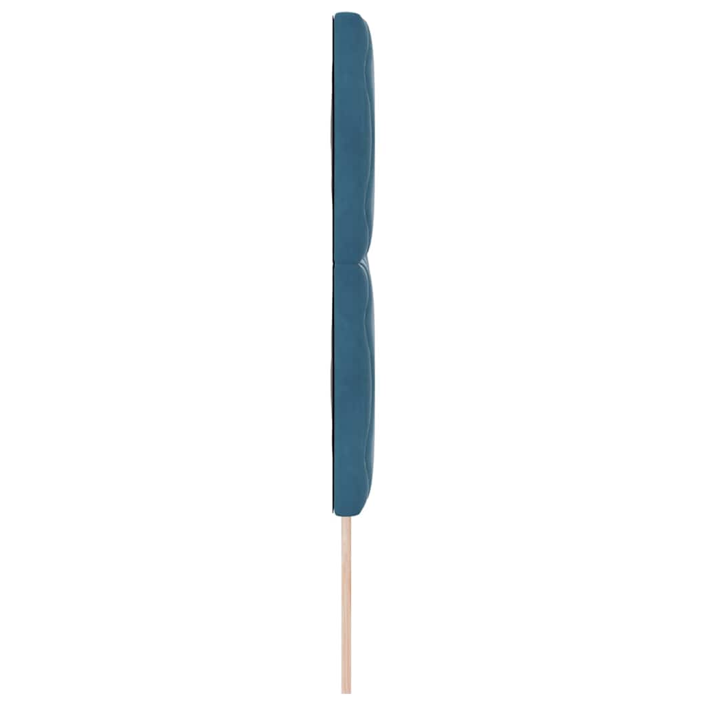 vidaXL LED Kopfteil Dunkelblau 160 cm Kunstleder