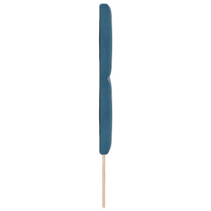vidaXL LED Kopfteil Dunkelblau 160 cm Kunstleder