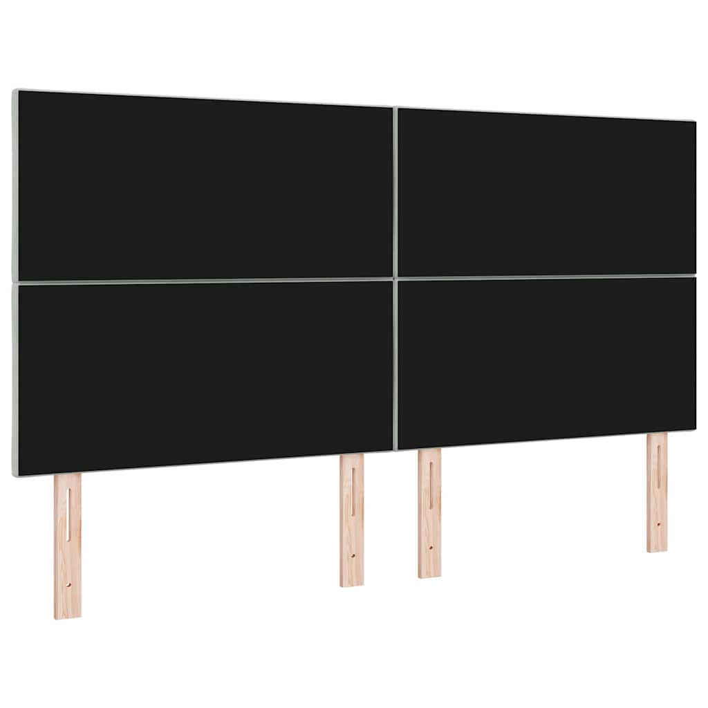 vidaXL LED Kopfteil Hellgrau 180 cm Kunstleder
