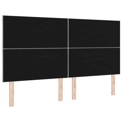 vidaXL LED Kopfteil Hellgrau 180 cm Kunstleder