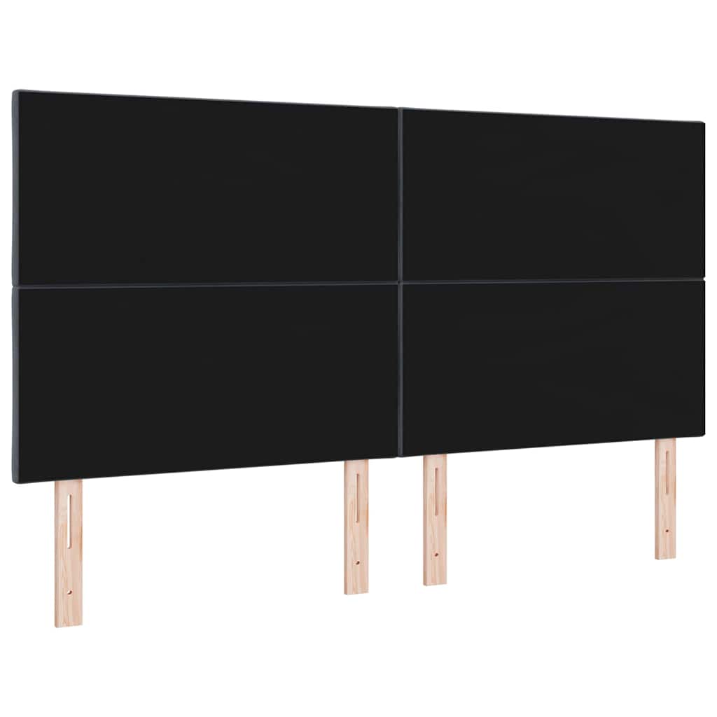 vidaXL LED Kopfteil Dunkelgrau 180 cm Kunstleder