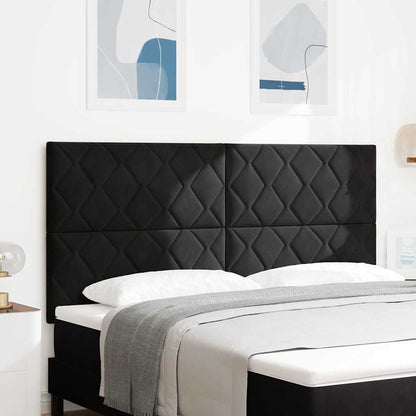 vidaXL LED Kopfteil Schwarz 180 cm Kunstleder