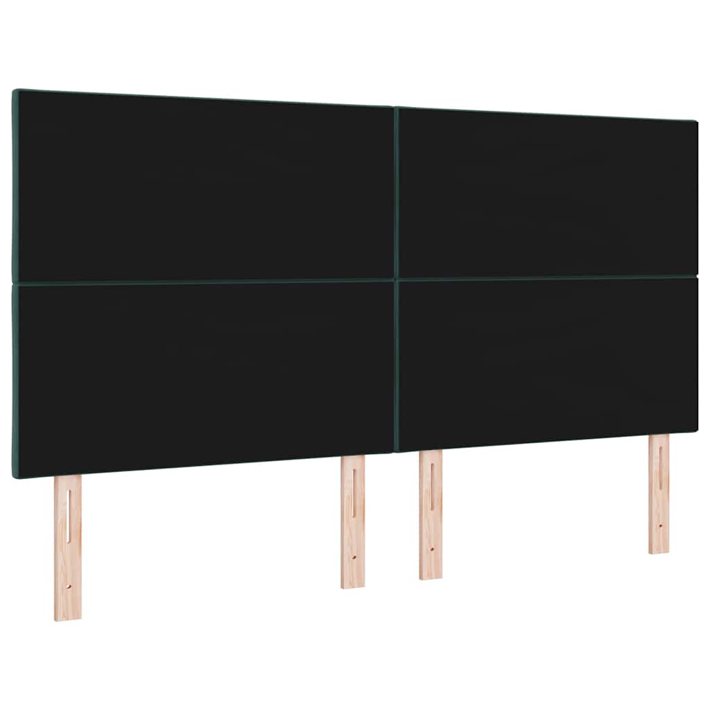 vidaXL LED Kopfteil Dunkelgrün 180 cm Kunstleder