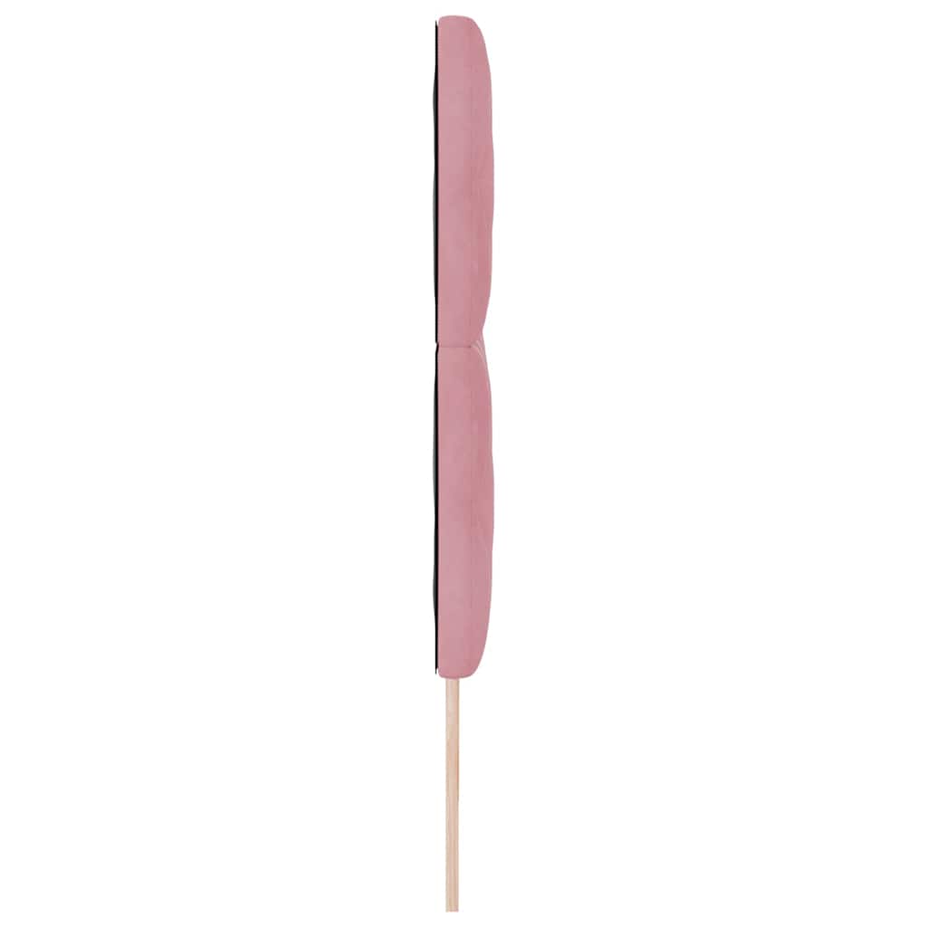 vidaXL LED Kopfteil Rosa 180 cm Kunstleder