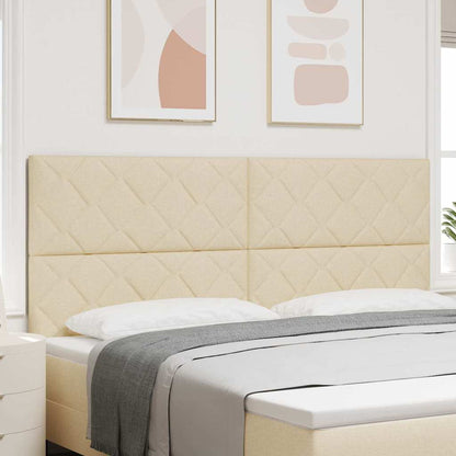 vidaXL Kopfteil Creme 200 cm Stoff