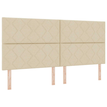 vidaXL Kopfteil Creme 200 cm Stoff
