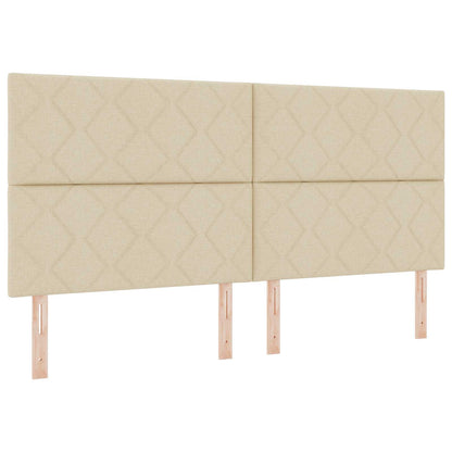 vidaXL Kopfteil Creme 200 cm Stoff