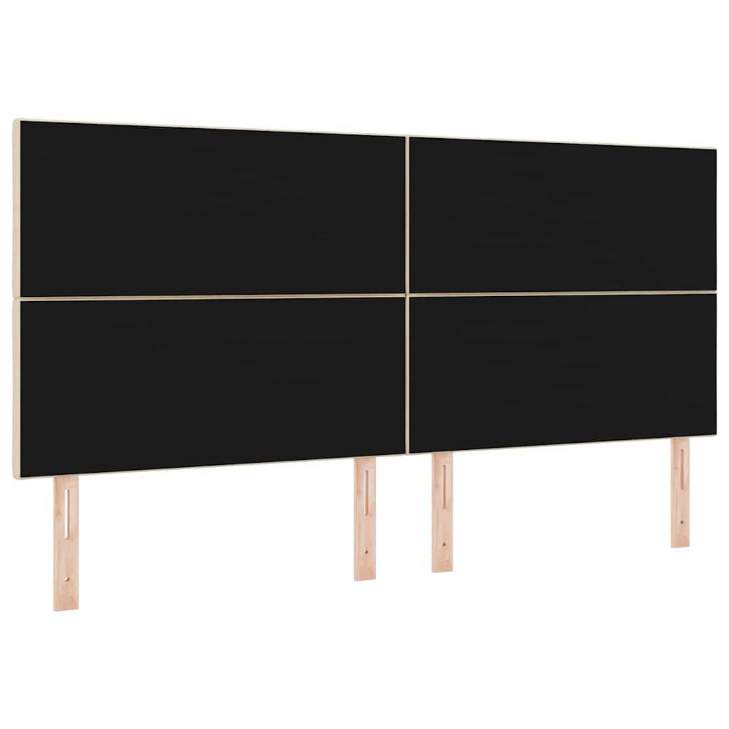 vidaXL Kopfteil Creme 200 cm Stoff