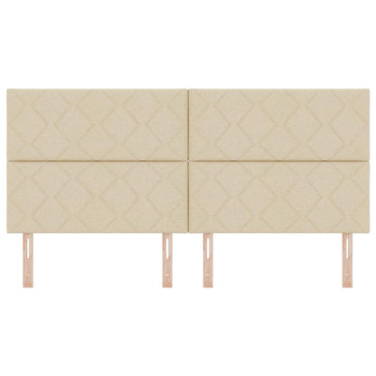 vidaXL Kopfteil Creme 200 cm Stoff