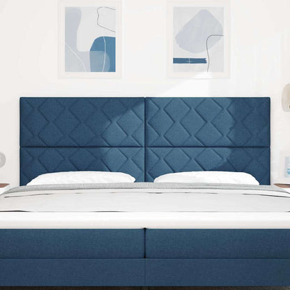 vidaXL Kopfteil Blau 200 cm Stoff