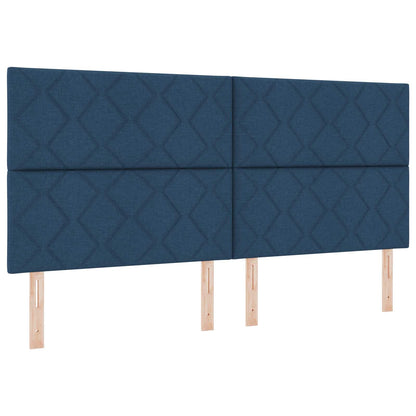 vidaXL Kopfteil Blau 200 cm Stoff