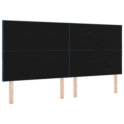 vidaXL Kopfteil Blau 200 cm Stoff