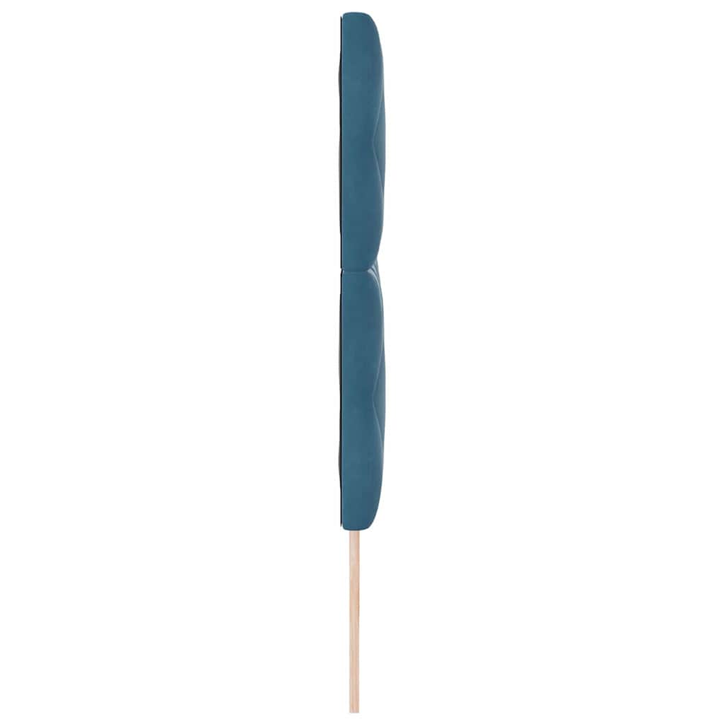 vidaXL LED Kopfteil Dunkelblau 200 cm Kunstleder
