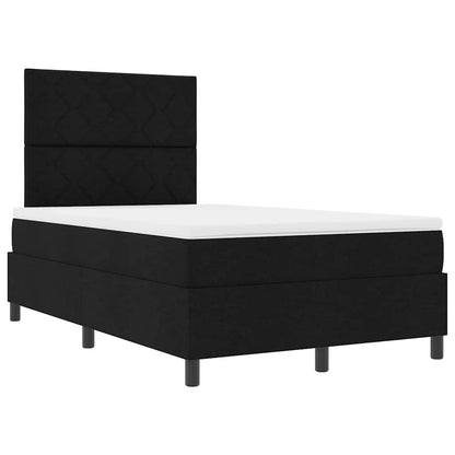 Boxspringbett mit Matratze Schwarz 120 x 190 cm Stoff