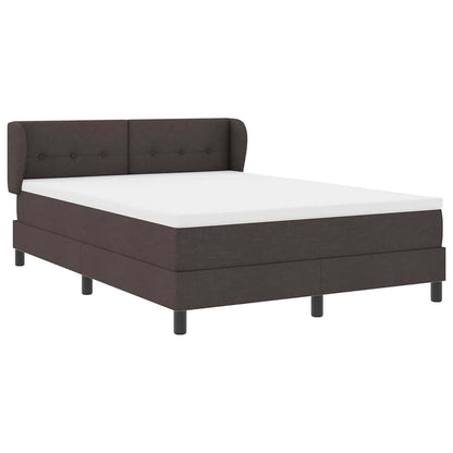 Boxspringbett mit Matratze Dunkelbraun 160 x 200 cm Stoff