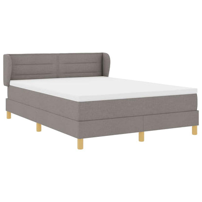 Boxspringbett mit Matratze Taupe 160 x 200 cm Stoff