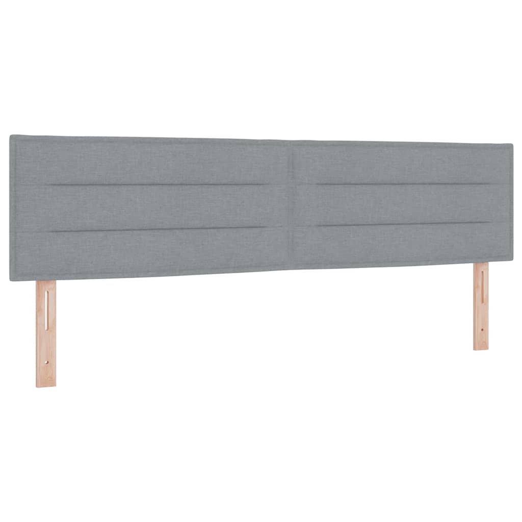 Boxspringbett mit Matratze Hellgrau 180 x 200 cm Stoff