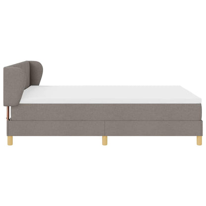 Boxspringbett mit Matratze Taupe 160 x 200 cm Stoff