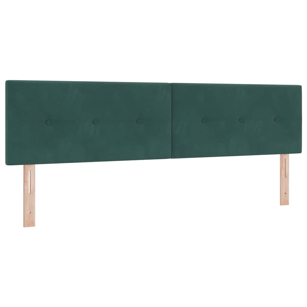 Boxspringbett mit Matratze Dunkelgrün 180 x 200 cm Samt