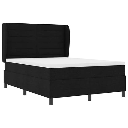 Boxspringbett mit Matratze Schwarz 160 x 200 cm Stoff