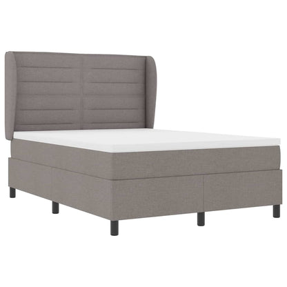 Boxspringbett mit Matratze Taupe 160 x 200 cm Stoff