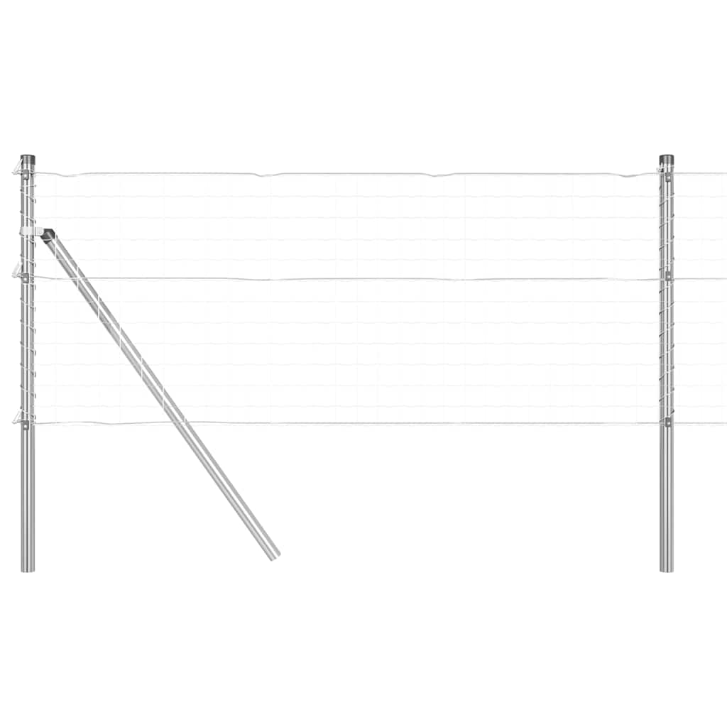 Zaunpfosten 52 pcs Grau 3,2 x 3,2 x 100 cm