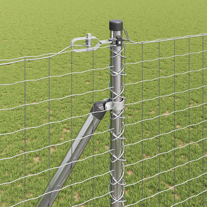 Zaunpfosten 26 pcs Grau 3,2 x 3,2 x 225 cm