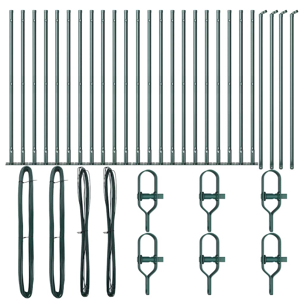 Zaunpfosten 26 pcs Grau 3,2 x 3,2 x 70 cm