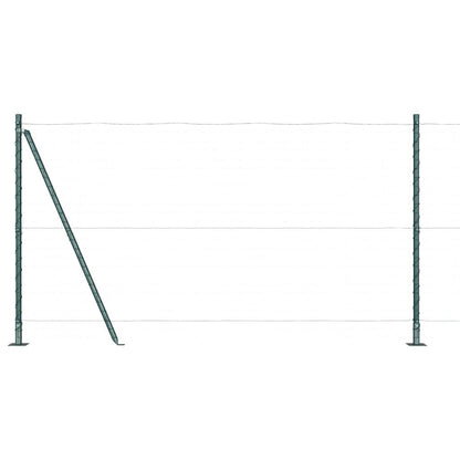 Zaunpfosten 52 pcs Grau 3,2 x 3,2 x 68,5 cm