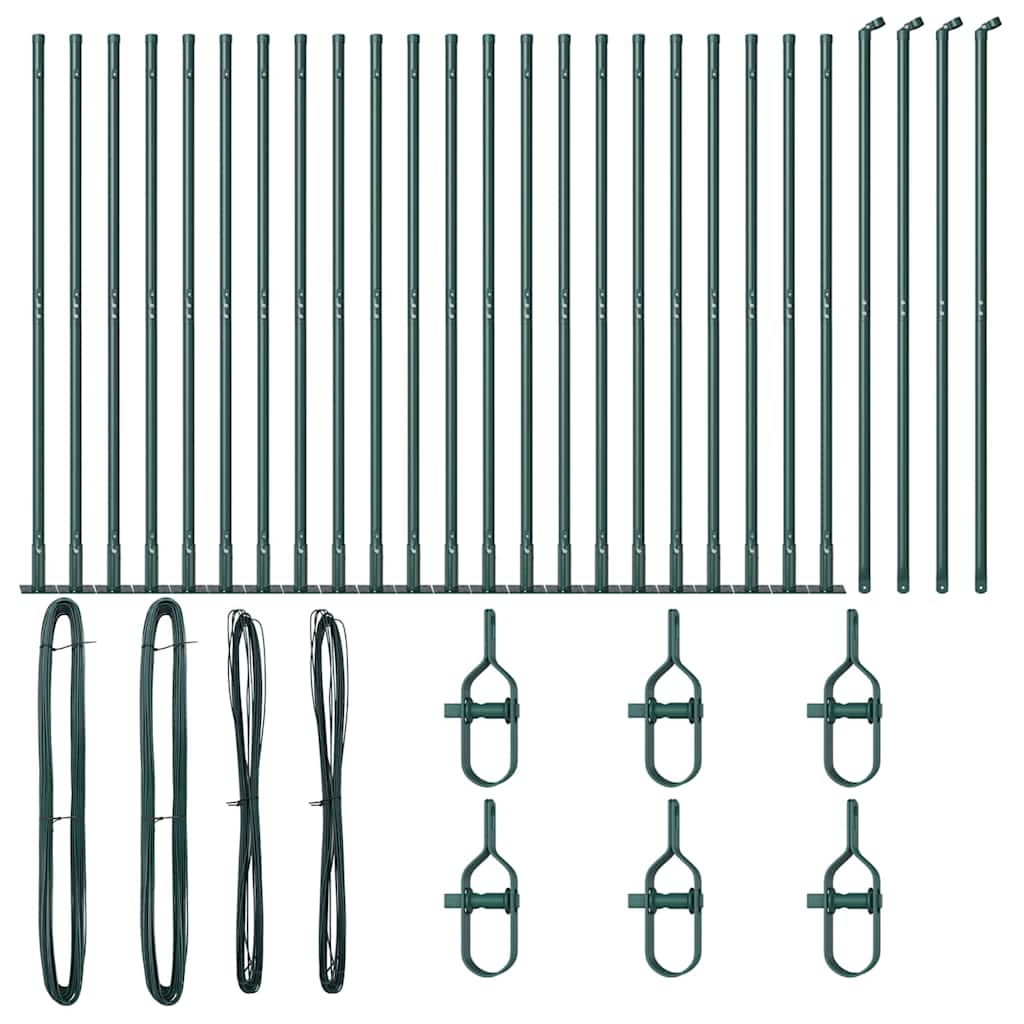 Zaunpfosten 26 pcs Grau 3,2 x 3,2 x 170 cm