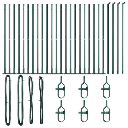 Zaunpfosten 26 pcs Grau 3,2 x 3,2 x 170 cm