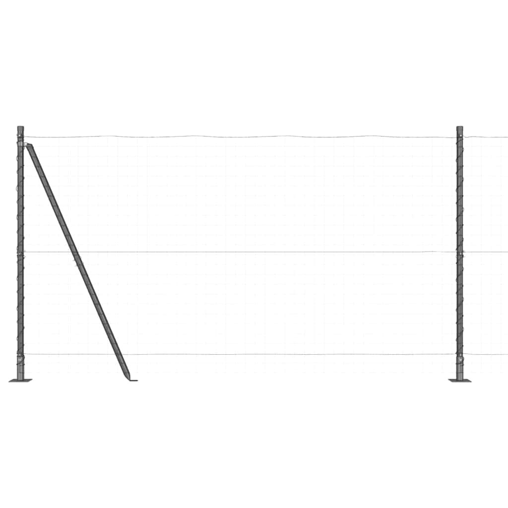 Zaunpfosten 26 pcs Grau 3,2 x 3,2 x 130 cm