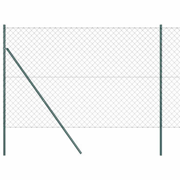 vidaXL Zaunpfosten Grün 10 x 1,6 m (60 x 60 mm Maschenweite)